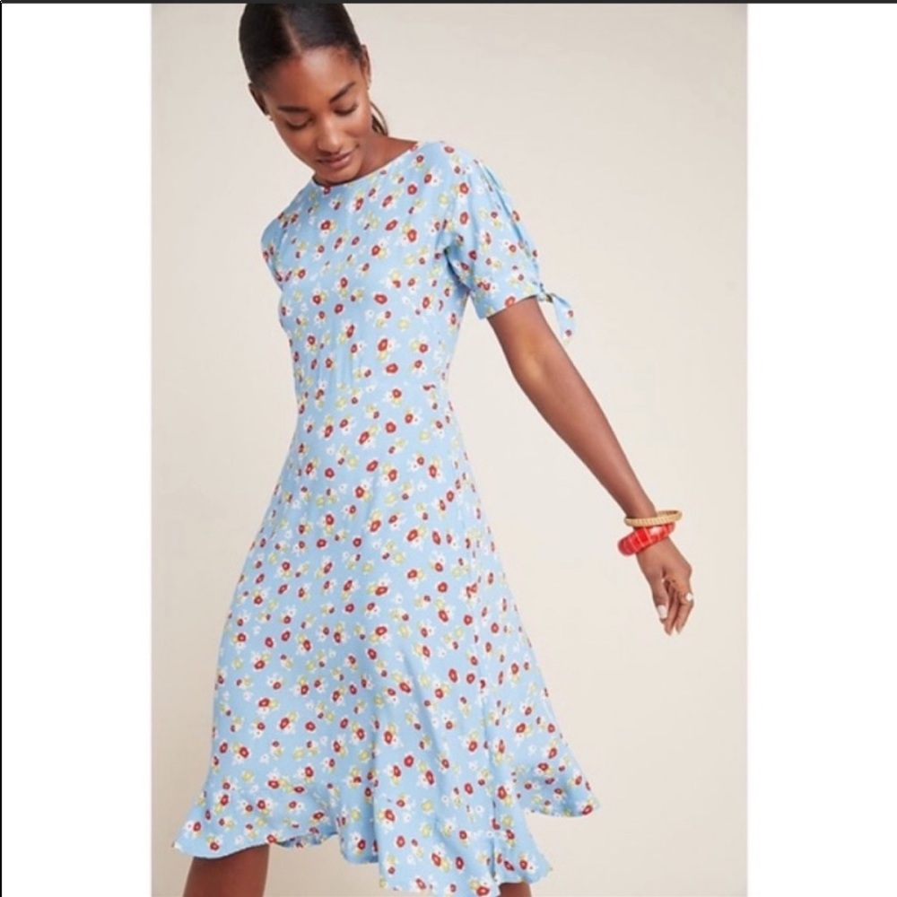 Anthropologie Faithfull The Brand Blue Floral